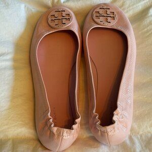 Tory Burch Pink Minnie Ballet Flats